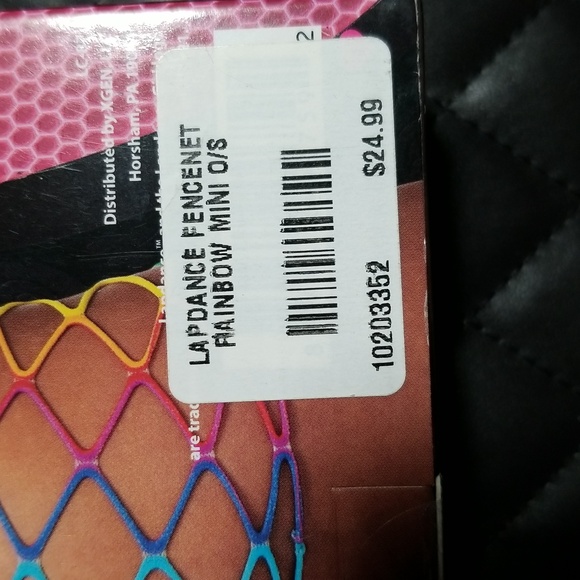 lapdance fencenet mini dress, one size ( 2 - 14 ), rainbow in colour - Picture 4 of 5